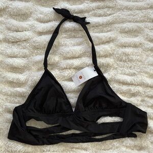 NWT Shade & Shore Black Bikini Top